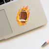 Rugby Stickers Self-Adhesive Sports Ball Sticker Flame Rugby Theme Party Decor Envelope Gift Bag Seal for Sports Party Supplies, Rugby Team Gift, Birthday Parties 5" view 4