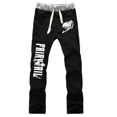 GO2COSY Anime Fairy Tail Pants Natsu Dragneel Trousers Gym Joggers Drawstring Sports Sweatpants D