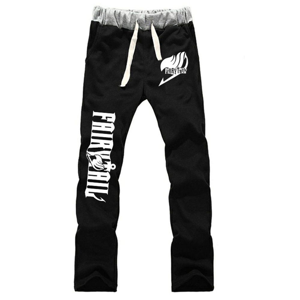 GO2COSY Anime Fairy Tail Pants Natsu Dragneel Trousers Gym Joggers Drawstring Sports Sweatpants D