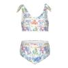 Aflyko Ocean Girls' Swimwear Fantasy Axolotls Floral 2-Piece Bikini Set Summer Swimsuit Vacation Bathing Suit Hawaii Beachwear Water Sport Tankini Set 9-10T view 1