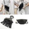 Women Faux Leather Tassel Fanny Pack Waist Bag Chest Bag Crossbody Shoulder Bag view 2