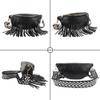 Women Faux Leather Tassel Fanny Pack Waist Bag Chest Bag Crossbody Shoulder Bag view 3