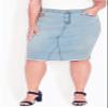 Avenue Denim Stretch Skirt view 2