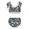 Aflyko Ocean Girls' Swimwear Axolotl Coral Cute Fish 2-Piece Bikini Set Summer Swimsuit Holiday Bathing Suit Hawaii Beachwear Water Sport Tankini Set 7-8T view 2