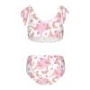 Aflyko Ocean Girls' Swimwear Kawaii Axolotl Heart 2-Piece Bikini Set Summer Swimsuit Holiday Bathing Suit Hawaii Beachwear Pool Water Sport Tankini Set 4T view 2