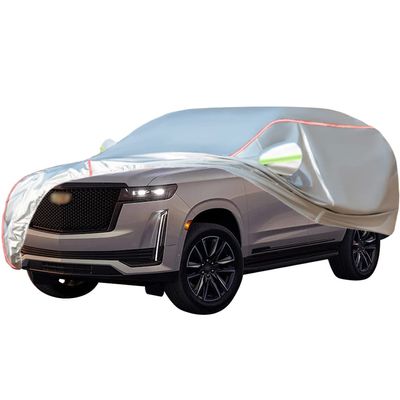 ACHETE Car Covers are Suitable for 2000-2023 Cadillac Escalade/Escalade ESV/Escalade Hybrid,Water, Rain, Sun and Snow Resistant Oxford Fabric Car Cover,with Side Door Zip (Color : White, Size : 2000