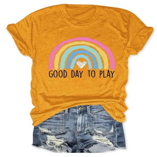 Play Therapy Shirt for Women, Child Therapy Gift, Pediatric Speech Therapy Shirt, Boho Colorful Rainbow Graphic Tee