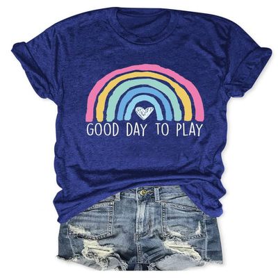 Play Therapy Shirt for Women, Child Therapy Gift, Pediatric Speech Therapy Shirt, Boho Colorful Rainbow Graphic Tee