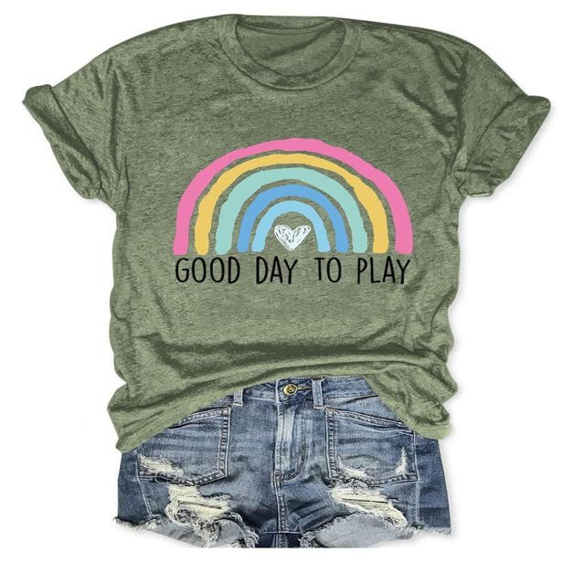 Play Therapy Shirt for Women, Child Therapy Gift, Pediatric Speech Therapy Shirt, Boho Colorful Rainbow Graphic Tee