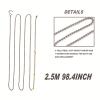 Colaxi 2.5M Length Volleyball Net Measure Chain with Instruction Manual Referee Equipment Volleyball Net Setter Chain for Competitions Team Sports view 2