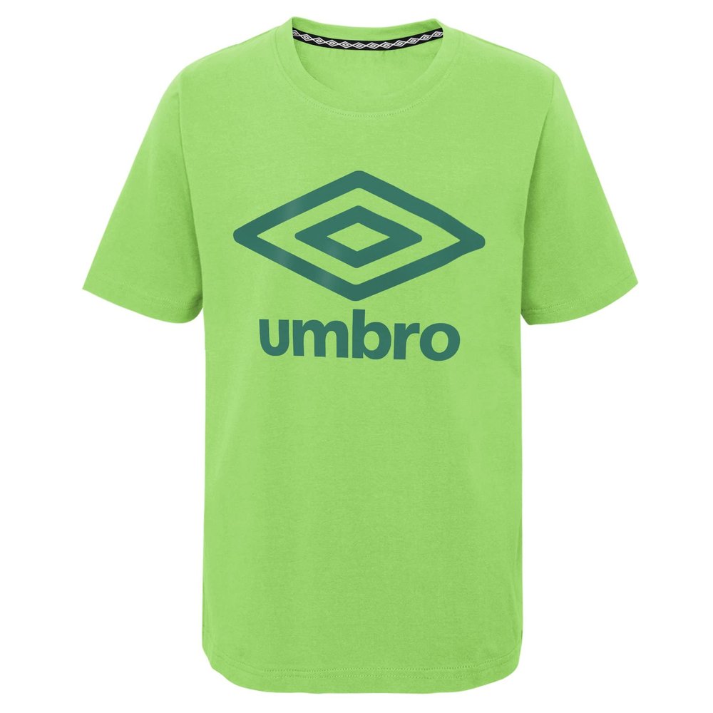 Umbro Boys Logo Tee T-Shirt, Jade Lime/Leprechaun, Large US