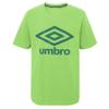 Umbro Boys Logo Tee T-Shirt, Jade Lime/Leprechaun, Large US view 1