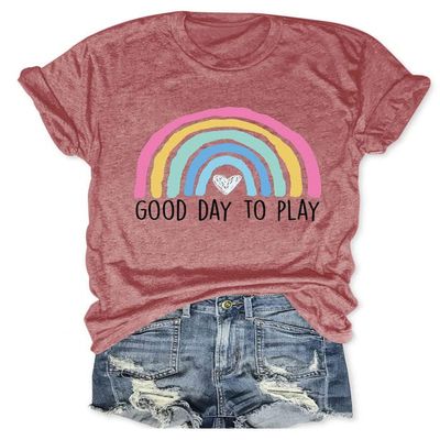 Play Therapy Shirt for Women, Child Therapy Gift, Pediatric Speech Therapy Shirt, Boho Colorful Rainbow Graphic Tee