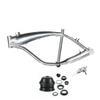 Bicycle 2.4L Gas Frame with Fuel Tank (Brushed Alum) & 1 1/8" Headset & Petcock 10*1.0mm Gas Motorized Bike Frame view 1