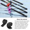 Rebower Heat Shrink Wrap Tubing for Fishing Rods Non-Slip Waterproof Insulation, [for Rod Grips Handle] - 20mm Dia/3.3ft/Black view 3