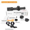 WestHunter Optics HD-S 1.2-6x24 IR PRO LPVO Riflescope - 30 mm Tube Red Green Illumination Mil-Dot Reticle 1/4 MOA Second Focal Plane Hunting Shooting Scope | Black, Picatinny Shooting Kit view 3