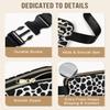 Capolo Fanny Packs for Women Fashion Waist Packs Bag with Adjustable Strap and 4 Zipper Pockets Waterproof Everywhere Crossbody Belt Bag for Workout Running Travelling(Cow Print) view 4