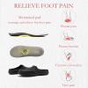 ADAX Plantar Fasciitis Slippers for Women with Arch Support,Wide Canvas Orthotic Slipper for Women with Fuzzy Wool Insole,Slip on Clog House Slipper with Indoor Outdoor Anti-Skid Rubber Sole Black 7 view 3