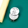 Golf Ball Marker Hat Clip Golf Gifts for Dad Valentines Gifts for Men Fathers Day Presents for New Dad Gift for Birthday Daddy to Be Gift for First Time Daddy Husband Christmas White Elephant view 2