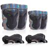 Bienbee Knee Pads for Women, Knee Pads Wrist Guard Knee and Elbow Pads Adult Protective Gear Set for Skateboard, Roller Skating, for Women Men Youth Adult Kids,Laser Black M view 1