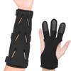 KRATARC Archery Lightweight Finger Tab Gloves & Arm Guard Adjustable Arm Protector for Hunting Target Shooting Accessory Recurve Bow Compound Bow (L)