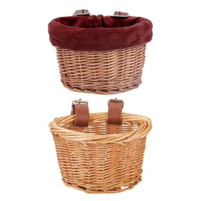 2 Kids Basket, Basket for Boy and Girl,Woven Children's Basket,Cute Good Looking Baskets for to Place Belongings,for Most Kids,Balance,Tricycle,Scooter