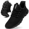 QIJGS Running Shoes for Men Gym Tennis Athletic Mesh Sneakers Lightweight Sports Fashion Workout Casual Shoes-Black-Size 12 view 1
