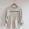 Fiogomis 'You Are Enough' Plus Size Christian Sweatshirt view 2
