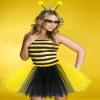 Dolkoic Bee Tutu Costume Sets Bee Bopper Antenna Headband and Sunglasses for Halloween Birthday Themed Party Costume Accessory Cosplay Party Favors view 2