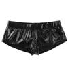 Huimingda Womens Metallic Low Waist Hot Shorts Festival Rave Dance Booty Shorts Black Large view 4