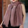 Lifup Women Summer Travel Scarf Cotton Linen Pashmina Long Head Scarf Beach Shawl Wrap Pink 3 76 x 39 Inches view 2