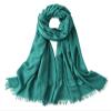 Lifup Women Summer Travel Scarf Cotton Linen Pashmina Long Head Scarf Beach Shawl Wrap Turquoise 76 x 39 Inches view 1