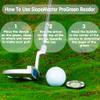 SlopeMaster ProGreen Reader - Golf Ball Marker with High Precision Green Reading Aid Golf Accessories for Men Women(Black) view 4