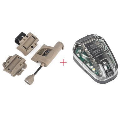 NOBUHIRO Four-in-One Bendable Tactical Helmet Light + Optional 4 Modes with Green Light + IR Constant-on/Strobe Light