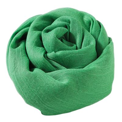 Lifup Women Summer Travel Scarf Cotton Linen Pashmina Long Head Scarf Beach Shawl Wrap Green 5 76 x 39 Inches