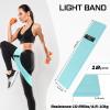 12 Pcs Fabric Resistance Bands for Working Out Booty Workout Stretch Exercise Bands Non Slip for Legs Squat Resistance Loop for Women Men Starter Butt Hip Thigh Fitness (Green,Light Resistance) view 2