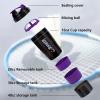 XTK Shaker Bottle Protein Shaker Bottles with Storage and Mix Ball, 16OZ Sports Water Bottle with Pill Organizer,Leak Proof Portable Shaker Bottles for Protein Mixes and Pre Work Out,BPA Free(purple) view 2