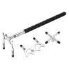 PATIKIL Retractable Billiards Cue Stick Bridge, Silicone Pool Cue Accessory with 3 Removable Brass Bridge Head for Pool Table Competition, Silver Tone view 3