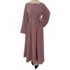 Abayas for Women Muslim: Modest Eid Abaya Dress Middle East Arabian Robe Dubai Ramadan Outfit Conservative Kaftan Islamic Dresses Corban Festivals Prayer Clothes Formal Wedding Light Purple XX-Large view 1