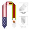 DABOYOZHZH Zimbabwe & USA United States Flag Graduation Shawl Sash Stole Wraps Scraf For International Study view 2