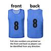 BGHTYYP 24 Pack Nylon Mesh Numbered Soccer Scrimmage Team Practice Vests Pinnies Jerseys Train Vest Youth for Adult Sport Football Basketball view 2