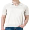 H2H Knit Polo Sweater for Men Solid Mesh Regular Fit Summer Shirt White US M/Asia L (CMOSWS005) view 1