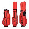 RIFWOVE Golf Push Cart Bag, Riding Cart Bag, 5-Way Divider Stand Golf Bag,Made Environmentally Friendly PU Fabric, Exquisite Workmanship, with A Cap view 2