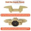 Atader Kayak Anchor Cleat for Kayak Track Mount, Standard Kayak Cleat Track Mount, Rope Cleat for Kayak Rail Mount Accessories, Kayak Line Cleat 1 Pcs,Yellow view 3
