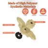 Atader Kayak Anchor Cleat for Kayak Track Mount, Standard Kayak Cleat Track Mount, Rope Cleat for Kayak Rail Mount Accessories, Kayak Line Cleat 1 Pcs,Yellow view 4