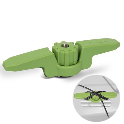 Atader Kayak Cleat Track MountExtended Kayak Rail Cleat for Rail Mount Kayak Accessories, XL Track Mount Line Cleat for Kayak Anchor, 1 Pcs Green
