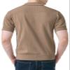 H2H Solid Mesh Summer Polo Sweater for Men Vintage Knit Golf Shirt Beige US M/Asia L (CMOSWS005) view 2