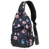 VASCHY Sling Bag for Women, One Strap Over the Shoulder Crossbody Backpack Chest Bag for Hiking/Travel/Outdoor Floral view 1