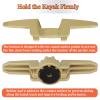 Atader Kayak Cleat Track MountExtended Kayak Rail Cleat for Rail Mount Kayak Accessories, XL Track Mount Line Cleat for Kayak Anchor, 1 Pcs Yellow view 3