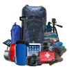 HINIHAO Hiking Backpack for Men and Women 70L+5L Waterproof Lightweight Camping Daypack with Rain Cover (75L Blue) view 2